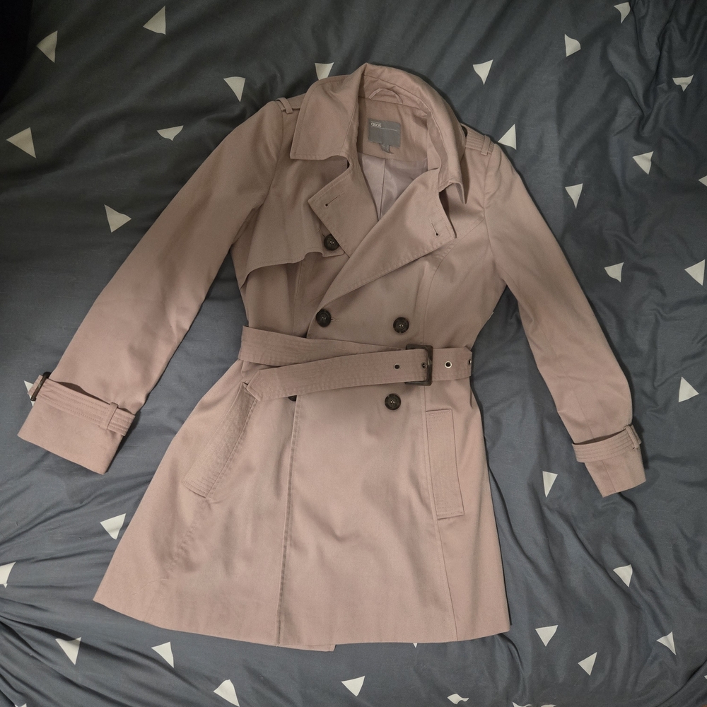 ASOS Petite Dusty Pink Trench Coat